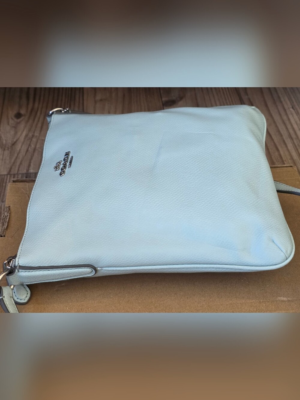 Coach Leather Crossbody Bag Mint - Picture 3 of 8